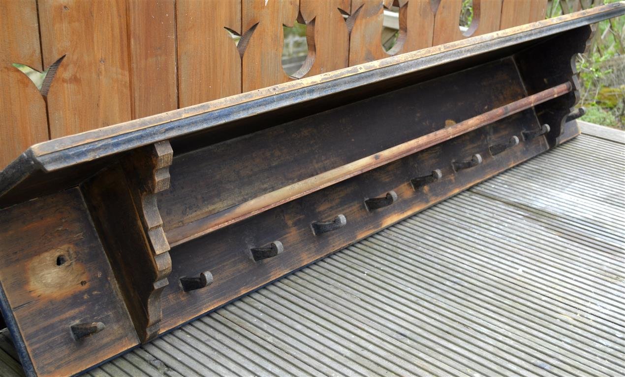 Shabby chic tálaspolc festés